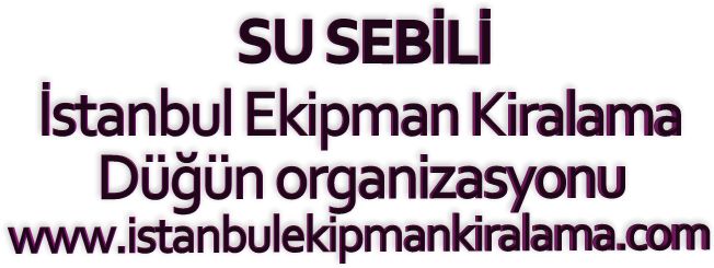 İstanbul kiralık Su Sebili hizmetimizden yararlanabilirsiniz.